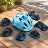 Ventilated Helmet with Knee Elbow Wrist Protectors AllAround Roller Skating ImpactResistant Gear Kit
