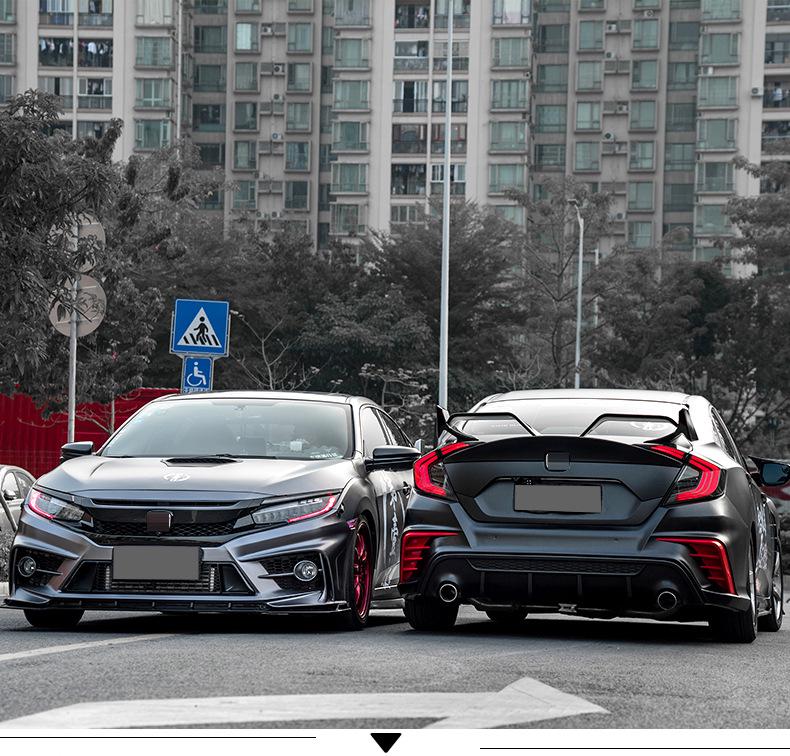 10th Gen Civic FC450 (2016-2021) Body Kit: Wide Body Kit, Side Skirts, Rear Spoiler, Rear Diffuser, Front Splitter, Front Lip Spoiler