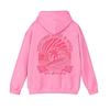Teenager Hoodie Preppy Style Floral Printing Solid Color Hooded Top with Big