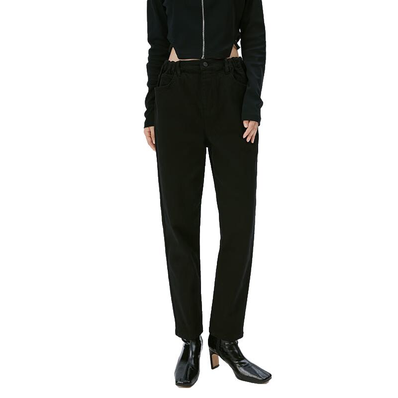 Aolayie Women's High-Waist Straight-Leg Jeans