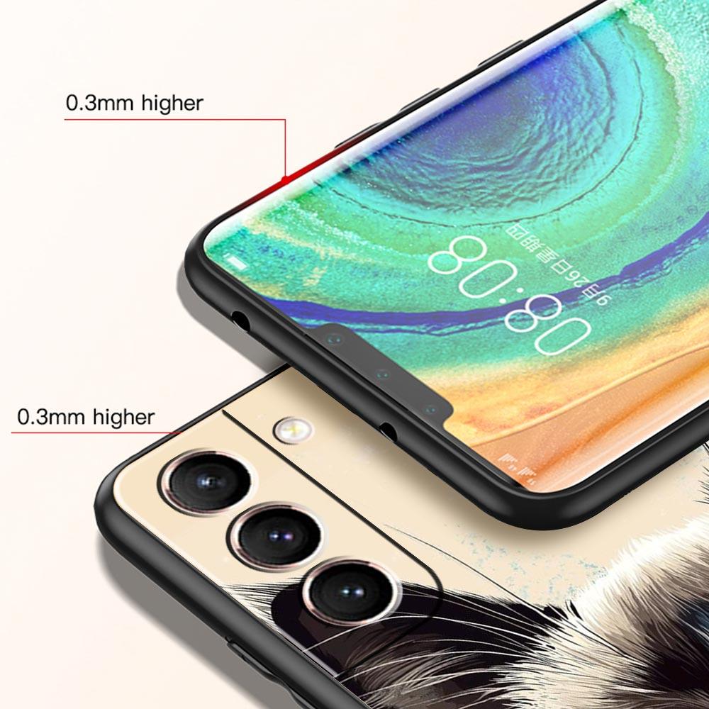 Чехол для телефона 'Повседневная жизнь милых кошек' Для Samsung Galaxy S26 Ultra S25 Plus S24 FE S23 S22 5G S21 S20 Черный Мягкий