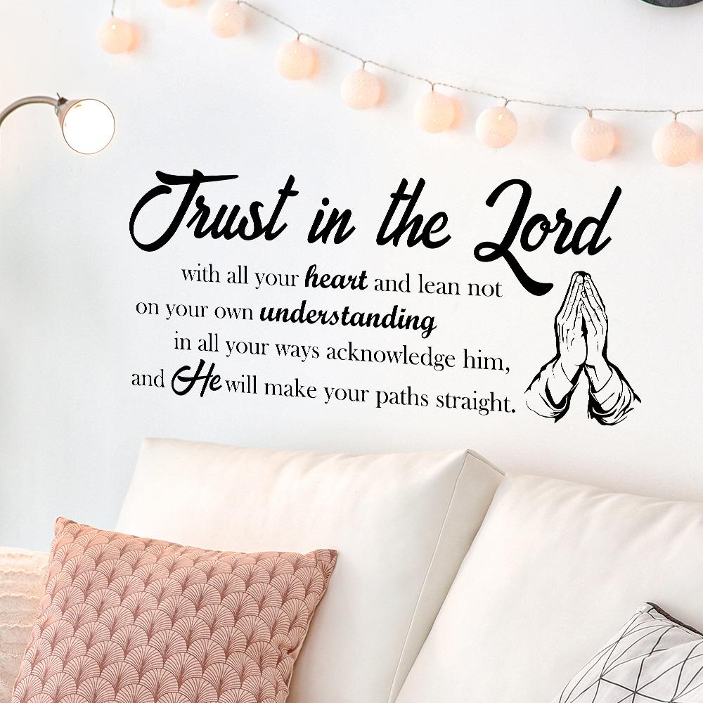 WZ9024 English Slogan Bedroom Living Room Study Home Beautification Decoration Wall Sticker