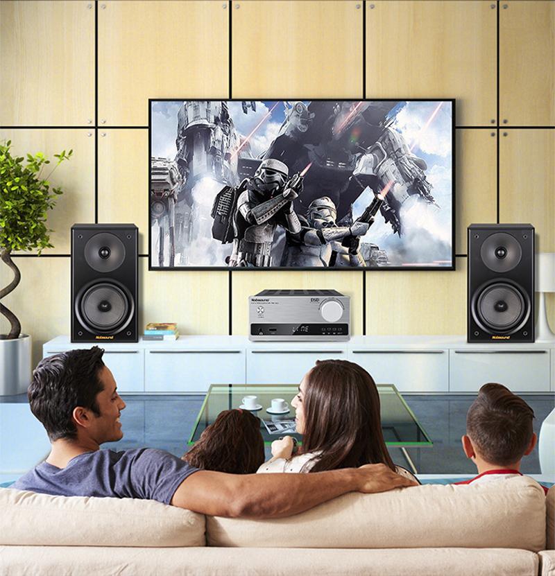 6,5-дюймовый настольный двухполосный динамик NS2000MKII, мощный Hi-Fi аудиодинамик, пассивная книжная полка, объемный динамик для домашнего кинотеатра, 100 Вт