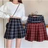 Spring and Summer Small American High-waisted Plaid Skirt A-line Skirt Plaid Skirt Slim Pleated Plaid Skirt Skirt Women