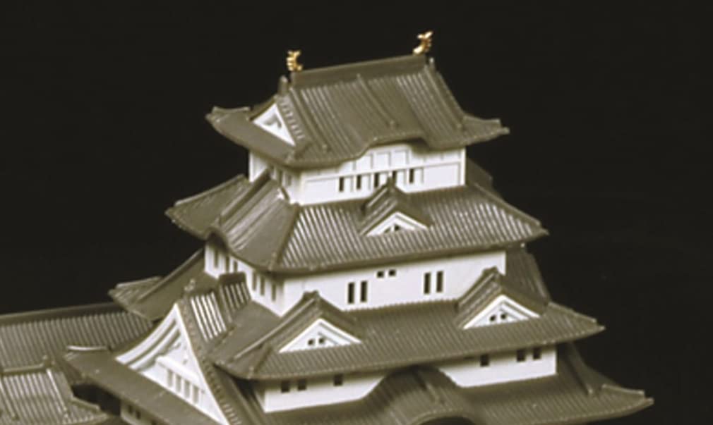 Doyusha 1/500 Japan's Famous Castles Standard Himeji Castle Plastic Model S-21 Molded Color