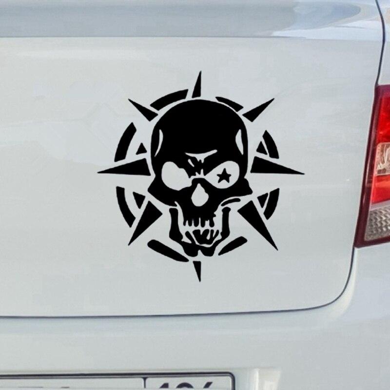 HZX1416 Компас Череп Автомобильная наклейка Виниловые наклейки Водонепроницаемая наклейка на кузов автомобиля Заднее окно