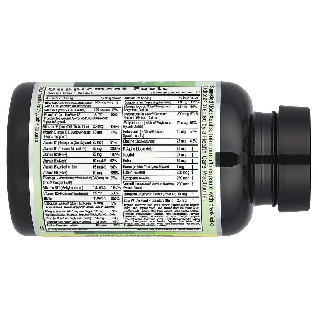 Coenzymized Perfect One Daily Multi, 30 Vegetable Capsules