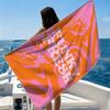 Floral Peace VerseBeach Towel Ultra-fine Fiber Quick Drying Absorbent Beach Swimming Vacationvacation Essentials Gifts