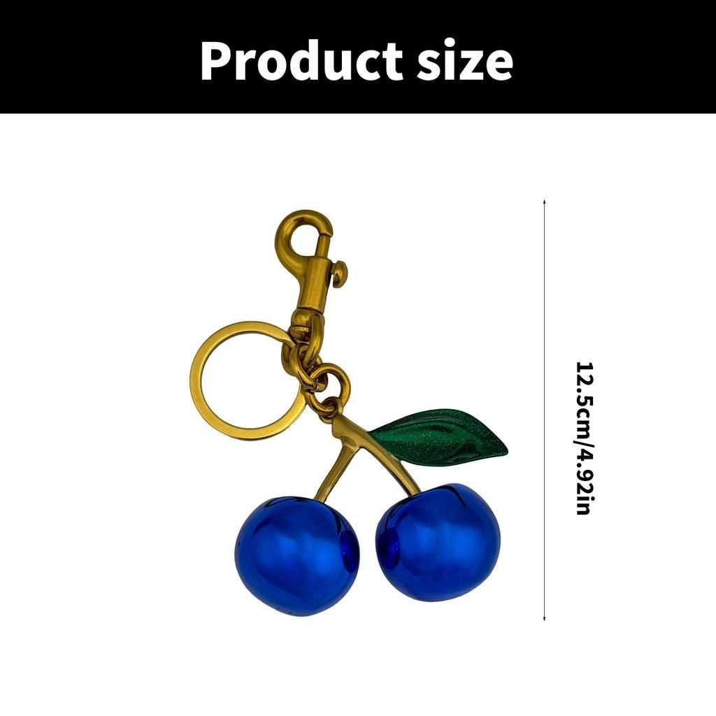 Стильные брелоки Blue Cherry, уникальные дизайны, подвесное украшение для сумок и ключей, подарок для любителей моды