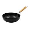 In Mura No Kajiya Iron Gas and IH Made In Japan [Made Tsubame-Sanjo] Spill-Resistant Stir-Fry Pan, 23cm, Compatible,