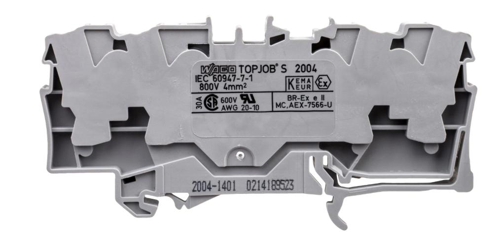 4-Wire Rail Connector 4Mm2 Gray 2004-1401 Topjobs
