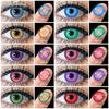 1pair Halloween Lenses Colored Contact Lenses for Eyes Purple Cosplay Eye Lens Multicolored Lenses Blue Eye Lens Yearly