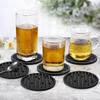 10cm Silicone Drink Coasters Round Shape Heat Resistant Silicone Table Pot Mat Tea Cup Dish Drying Pad Tabletop Protection Mat