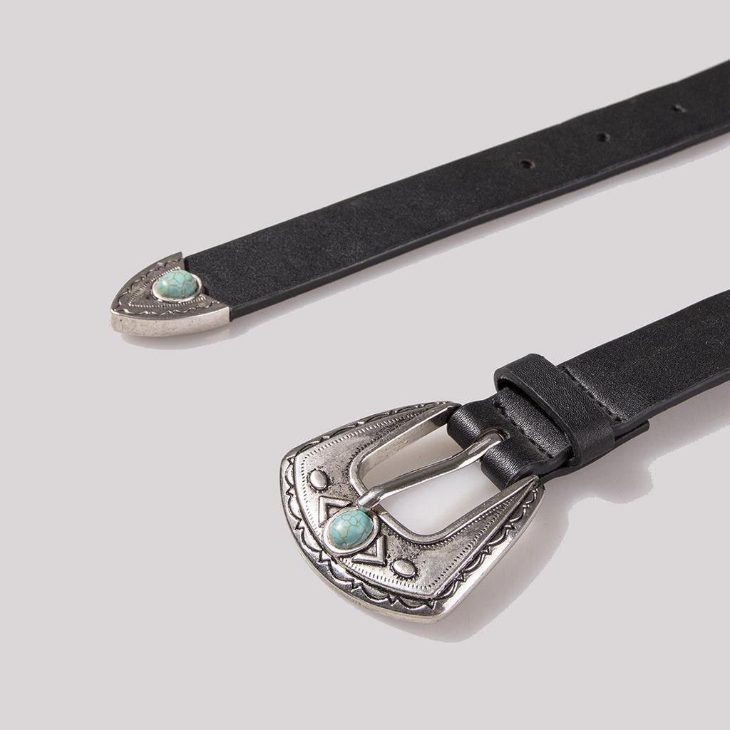 Turquoise Western Buckle Ladies' All-Match Belt