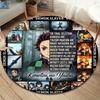 Коврик для пола Demon Slayer Kimetsu No Yaiba, круглый ковер, ковер для гостиной, спальни, дивана, игровой комнаты, нескользящий коврик