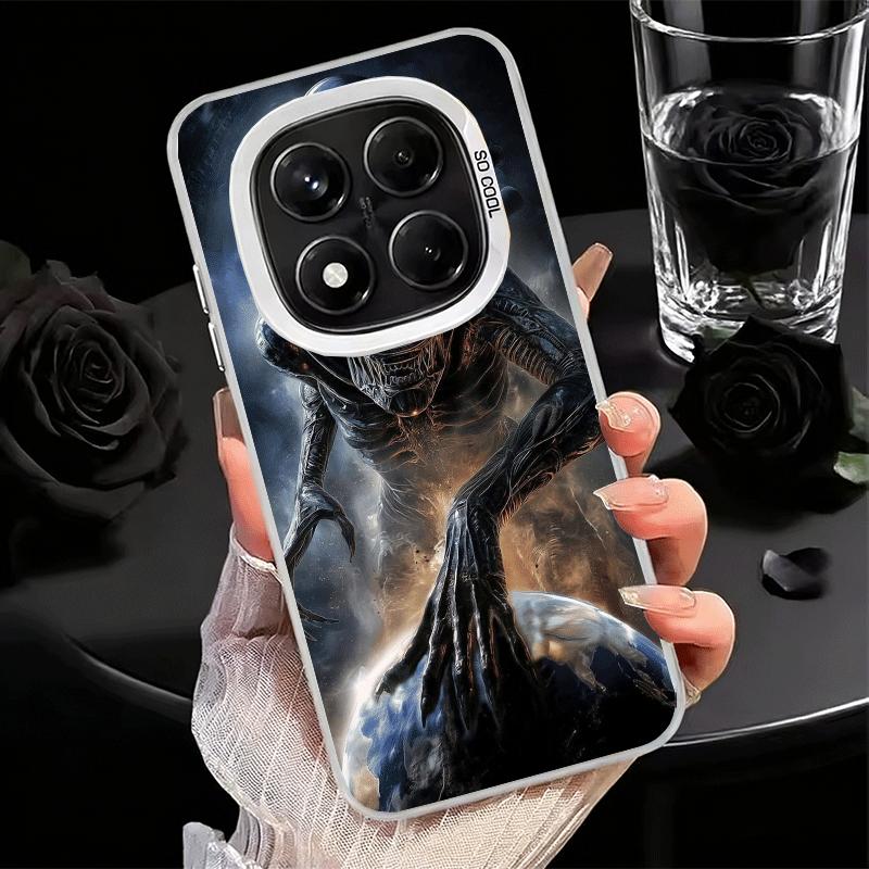 Крутой Мягкий Чехол для Телефона A-Alien X-Xenomorph для Xiaomi Redmi Note 13 14 15 Pro Plus 12S 12 11S 11 11T 10S 10 Ударопрочная Задняя Крышка