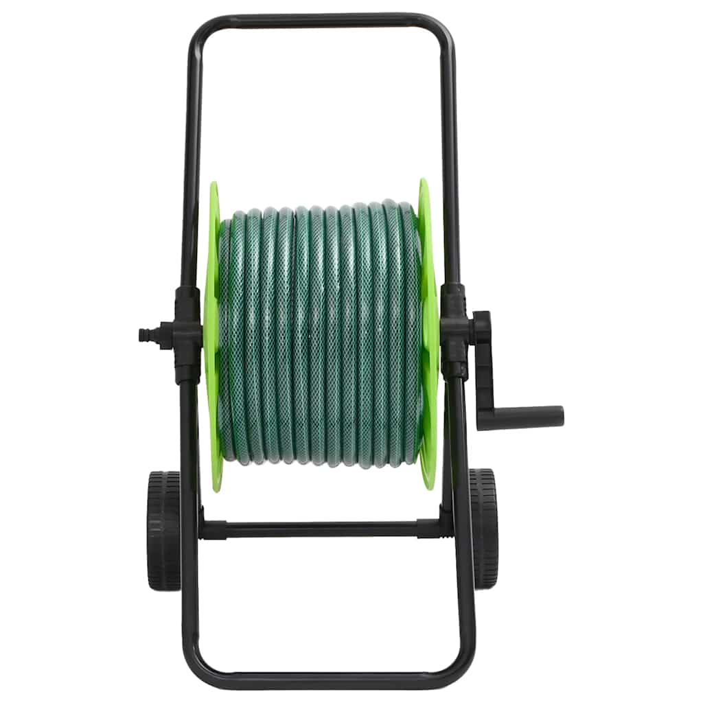 Hose Reel with 0.75 (19 mm) Hose Connection Set 30 m PVC Green Hose