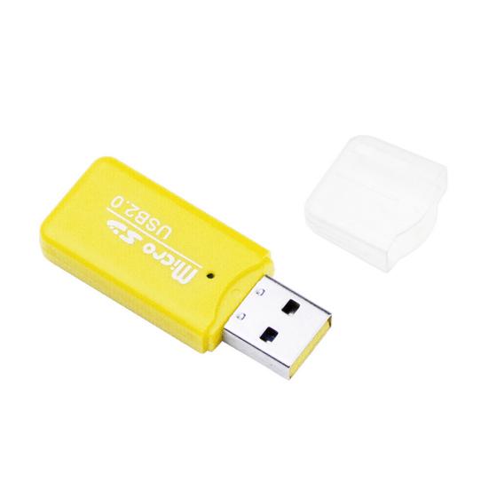 Мини Портативный USB Micro SD Кардридер для 2 TF карт для ПК Ноутбука