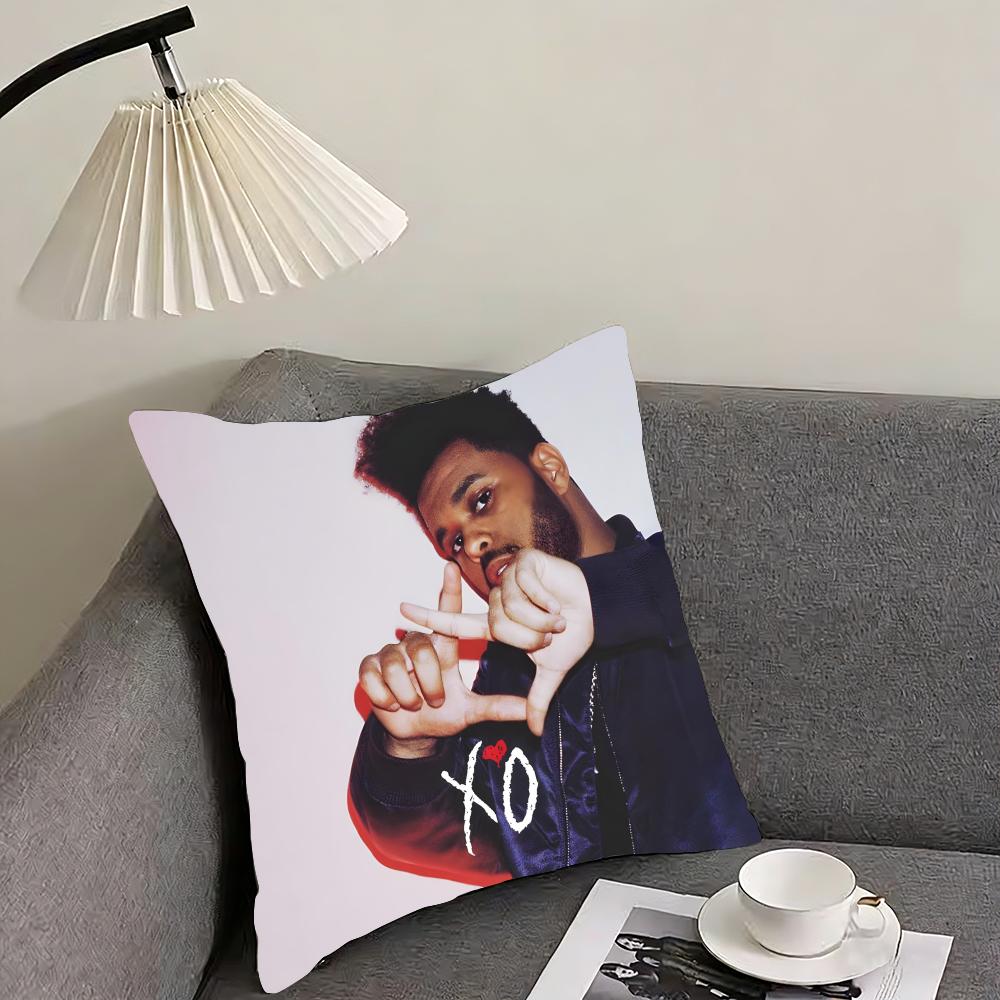TThe WeekndD XXO Singer Cushion Cover Pillowcase Ultra Soft Skin Friendly Fabric Cloud Like Comfort Concealed Zipper