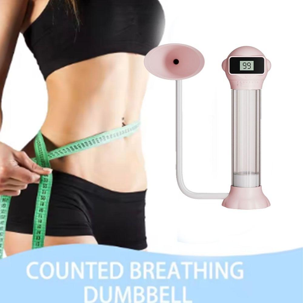 Adjustable Resistance Counted Breathing Dumbbell Lung Capacity Expander  Breathing Training Device