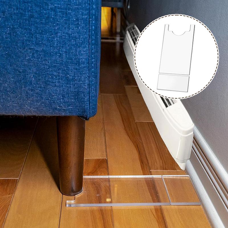 Прозрачный ограничитель для дивана и кровати 1/2 шт. Универсальный регулируемый настенный разделитель для мебели Предотвращает скольжение и защищает стены Пожаробезопасный