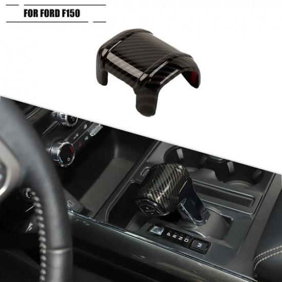 Carbon Fiber Gear Shift Knob Head Cap Decor Cover Trim For Ford F-150 F150 +