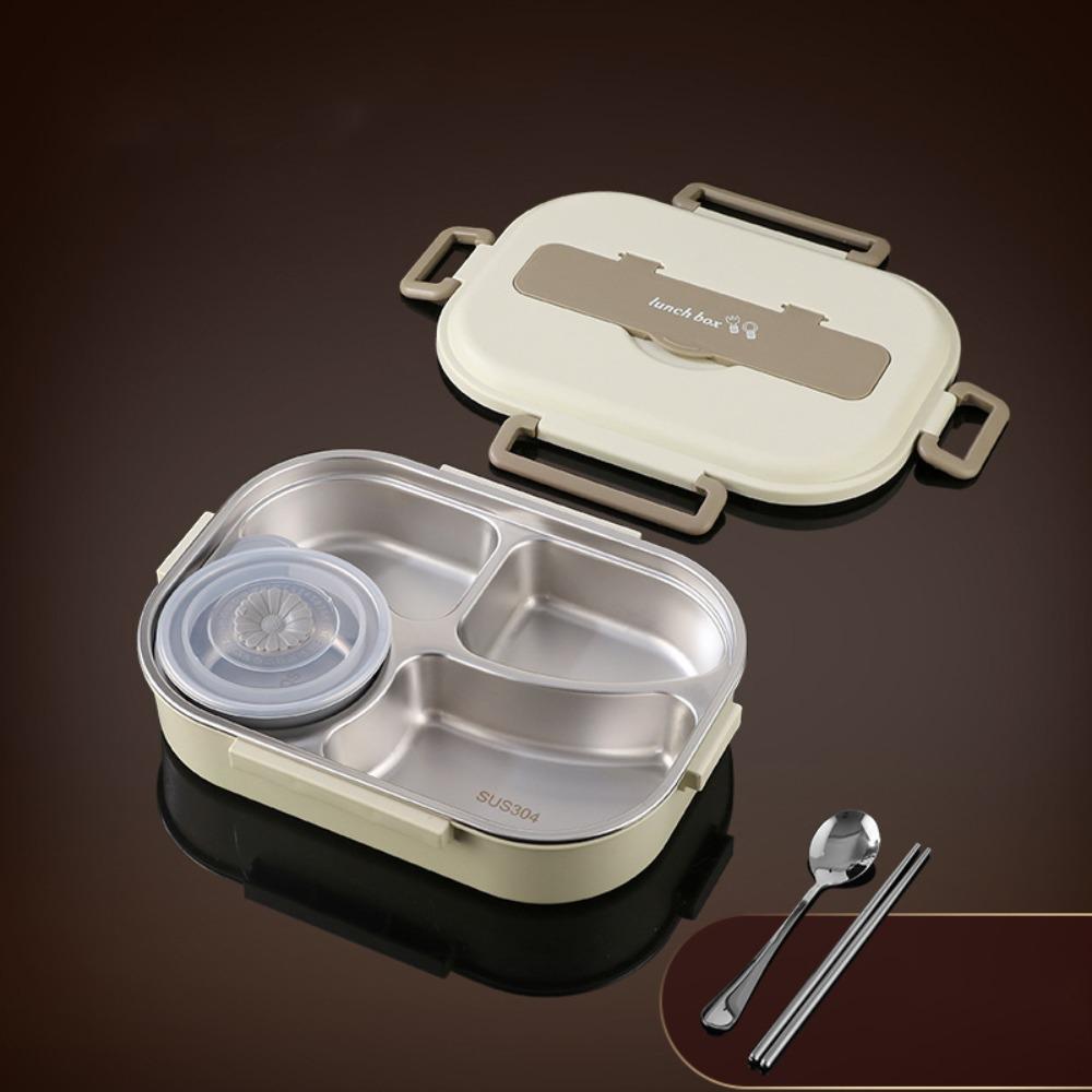 304 Stainless Steel Lunch Container Large Capacity Food Container Office