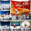 Home Decor Tapestry Wall Hanging Santa Elk Snowman Decorative Tapestry Christmas Room Wall Decor Backdrop Cloth Tapestry