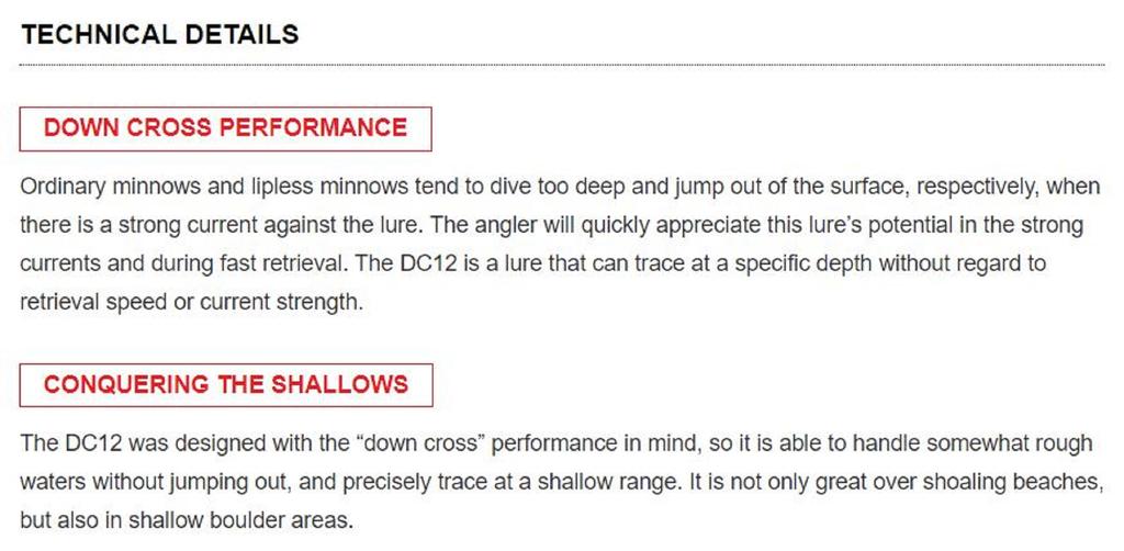 DUO Terrif DC 12 Type 1 медленно тонущий блесна GHA0327 (7557)