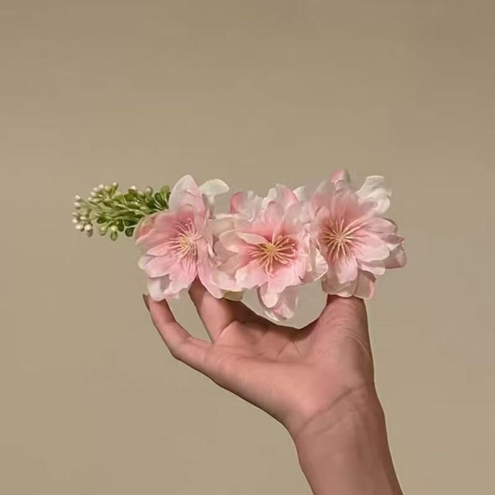 Headwear Bohemian Flowers Hairpin Sweet Chignon Hair Clips Handmade Floral Hair Comb  Party