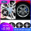 Car Sticker 4Pcs Auto Badge Wheel Center Hub Caps Rim Caps Covers Accessories For Ford Mustang 2015 2017 2018 2005 2006 2007 200