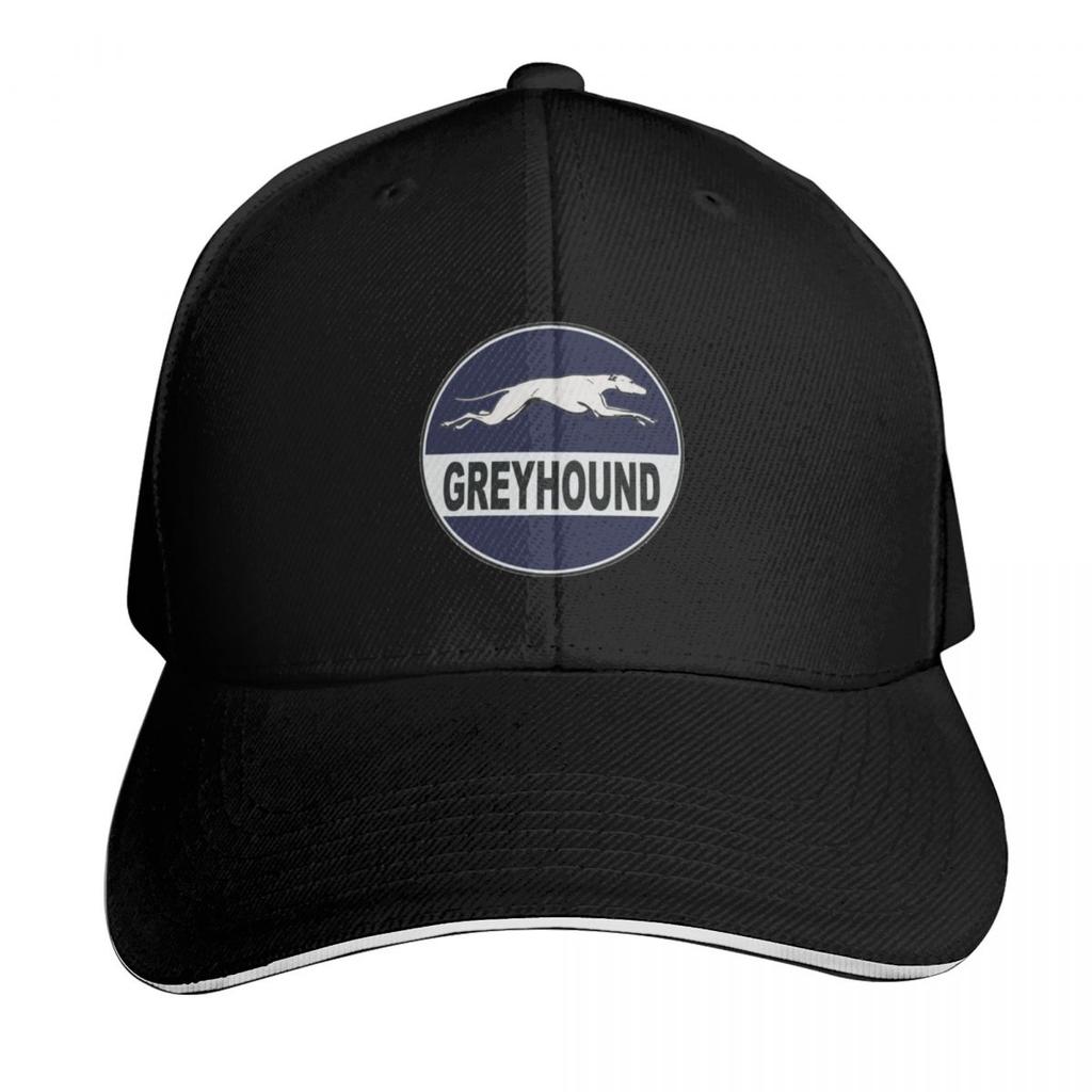 Vintage Greyhound Bus sign direct from retro metal sign Baseball Cap custom Hat black Trucker Hat Golf Wear Unisex Womens
