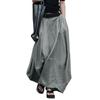 Women High Waist Casual Long Skirts Cotton Maxi Skirts