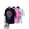 Unisex Loose Fit Cotton T-Shirt With Sanskrit Cross Sword Print Streetwear Tee