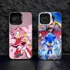 Cute S-Sonics Hedgehog Phone Case For IPhone17 Air 16 15 14 Plus 13 12 11 Pro 7 8 XS Max XR Silver Black Bumper Case