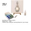 Stress Relief Creative Hobby DIY Mosaic Art Kit, Fantasy Circular Door Tile Craft Diy Kit Sea Glass for Adults Beginners, Handmade Gift Personalized