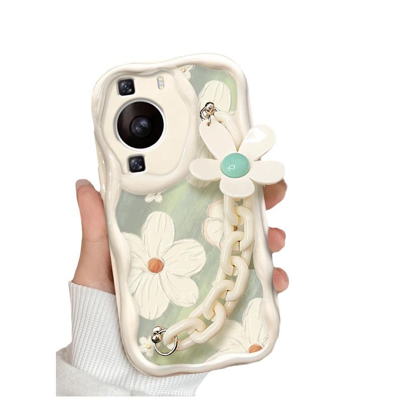 Подходит для Huawei P60 Чехол для мобильного телефона Mate40pro Summer Flower Chain Honor 90/80 Полный пакет Противоударный силиконовый