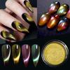 Nail Art Chameleon Cat Eye Powder, Magic Laser Polarized Chameleon Cat Eye Magnetic Powder, Сильный магнитный порошок