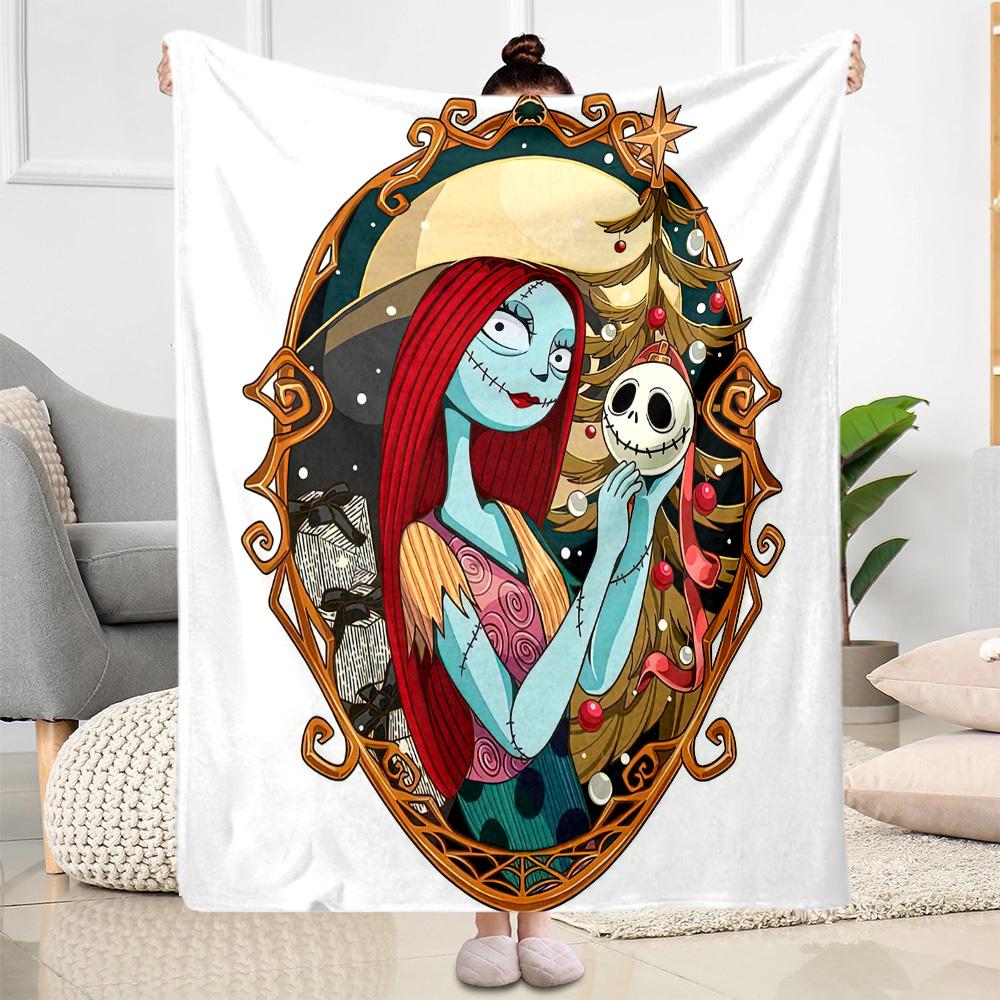 Christmas Nightmare Blanket Durable Comfort Suitable for Chair Office Chair Bed for All Seasons Modern Style Birthday Christmas Gift Blanket
