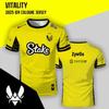 Киберспортивный клуб Team Vitality Университет 2025 Джерси IEM Cologne CSGO Pro League Major Тренировочная форма Унисекс Новая желтая футболка