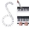 61 / 88 Keys Piano Note Marker Silicone Strips for Beginners / Kids No Glue Practice Sticker Free Paste Overlay