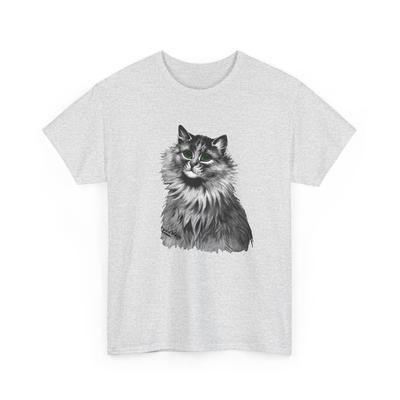 Луис уэйн антропоморфная картина кота зеленые глаза