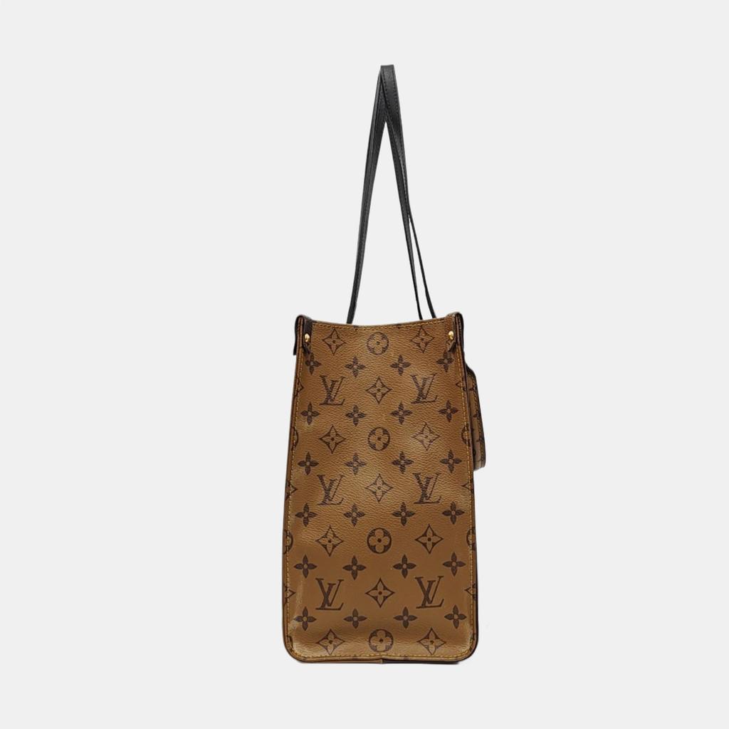 [Pre-Owned] Louis Vuitton Onthego MM 'Brown Giant Monogram/Brown Monogram Reverse Canvas' - Fair #1JJY6YW
