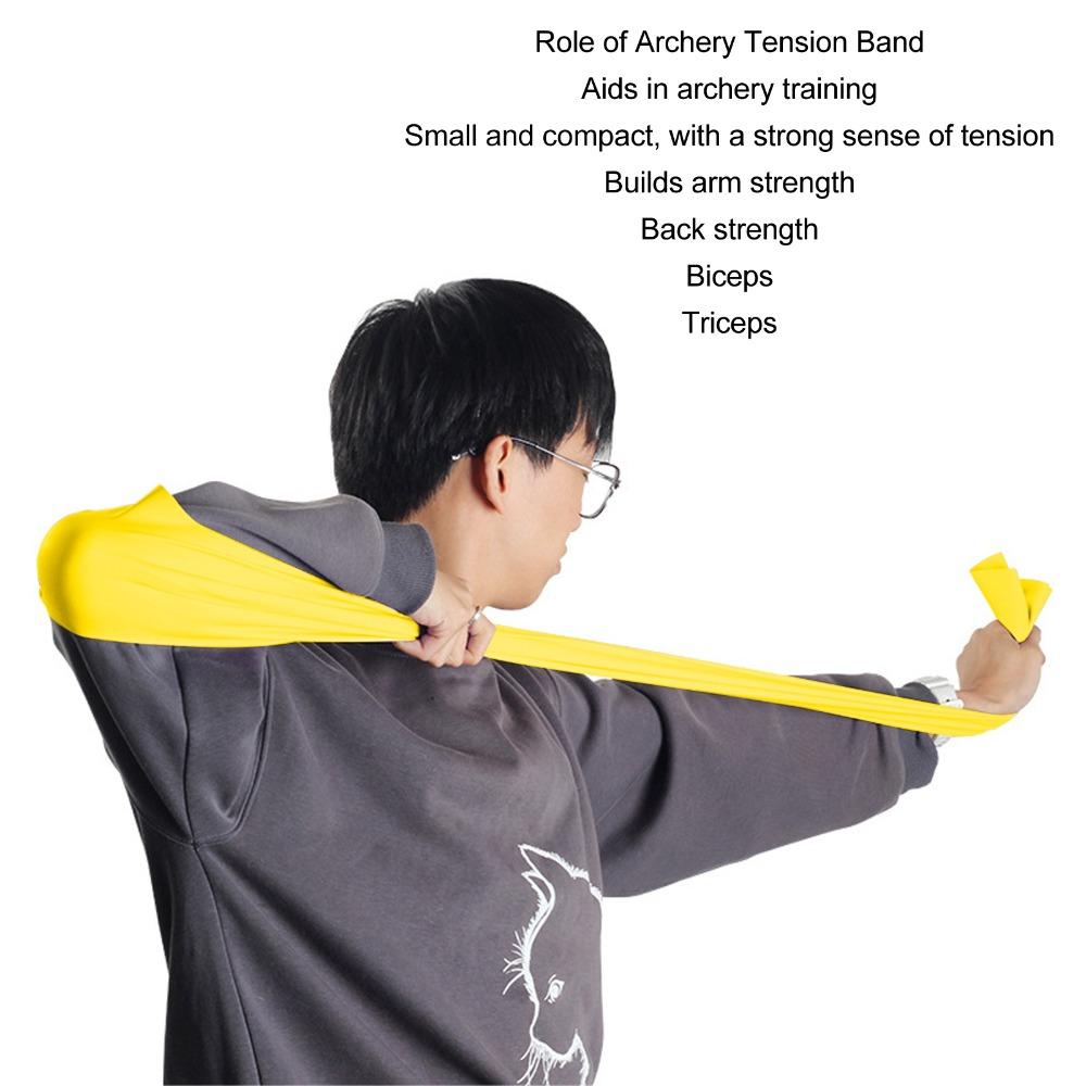Good Rebound Archery Tension Band Latex Arm Strength Band for Shooting Practice