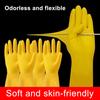 2 Pairs Rubber Dishwashing Gloves Housework Kitchen Car Waterproof Gloves Excellent Grip Protect Care