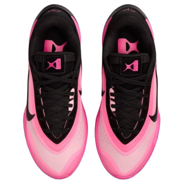 Nike A'One Нескользящие износостойкие низкие баскетбольные кроссовки женские розово-черные FZ8606-001