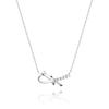 [Stonehenge]] Love Knot Silver Cubic Necklace Sa24C51T