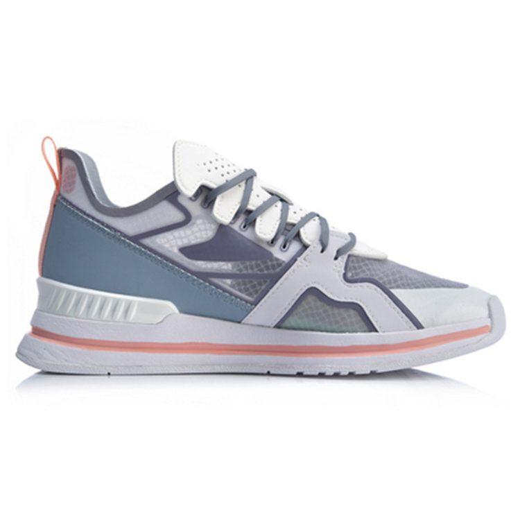 Li Ning 001 T1000 Низкие Беговые Кроссовки Женские Небесно-Голубые AGLP022-2