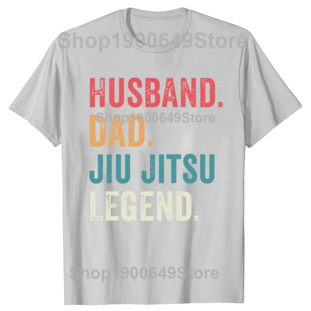 Funny Dad Husband Jiu Jitsu Legend Jiu Jitsu Dad Father's Day T-shirts Men Casual Tshirt Cotton Loose Oversized T Shirt Summer