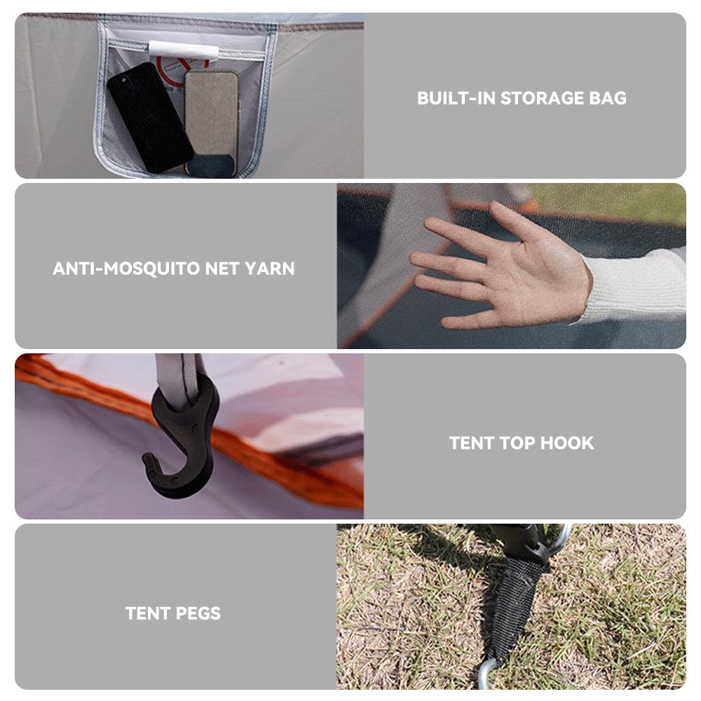 Роскошные палатки для кемпинга, большая семейная палатка на 4–12 человек, водонепроницаемая, с двумя спальнями и
